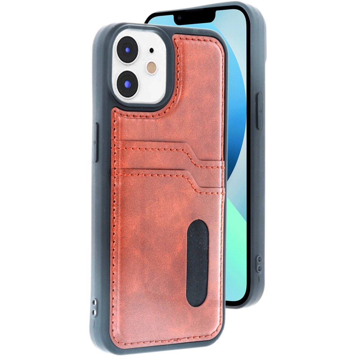 Apple İphone 11 Kılıf Sara Kartvizitli Deri Kılıf - Taba Apple İphone 11 Kılıf Sara Kartvizitli Deri Kılıf - Taba