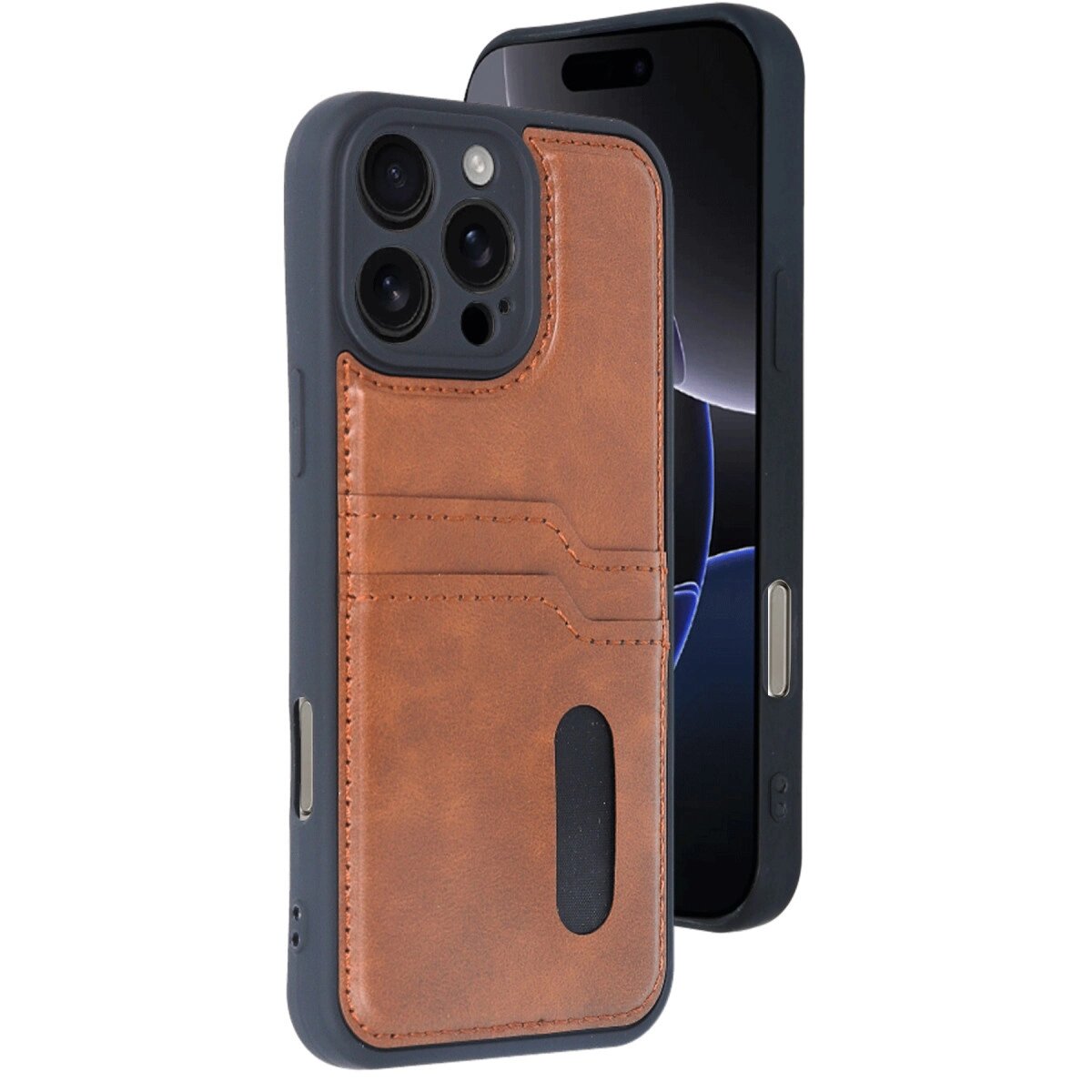 Apple İphone 16 Pro Max Kılıf Sara Kartvizitli Deri Kılıf - Taba Apple İphone 16 Pro Max Kılıf Sara Kartvizitli Deri Kılıf - Taba
