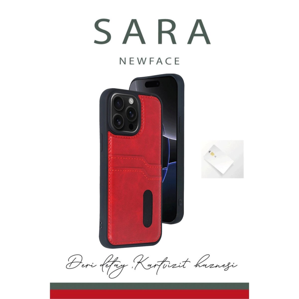 Apple İphone 14 Pro Max Kılıf Sara Kartvizitli Deri Kılıf - Siyah Apple İphone 14 Pro Max Kılıf Sara Kartvizitli Deri Kılıf - Siyah