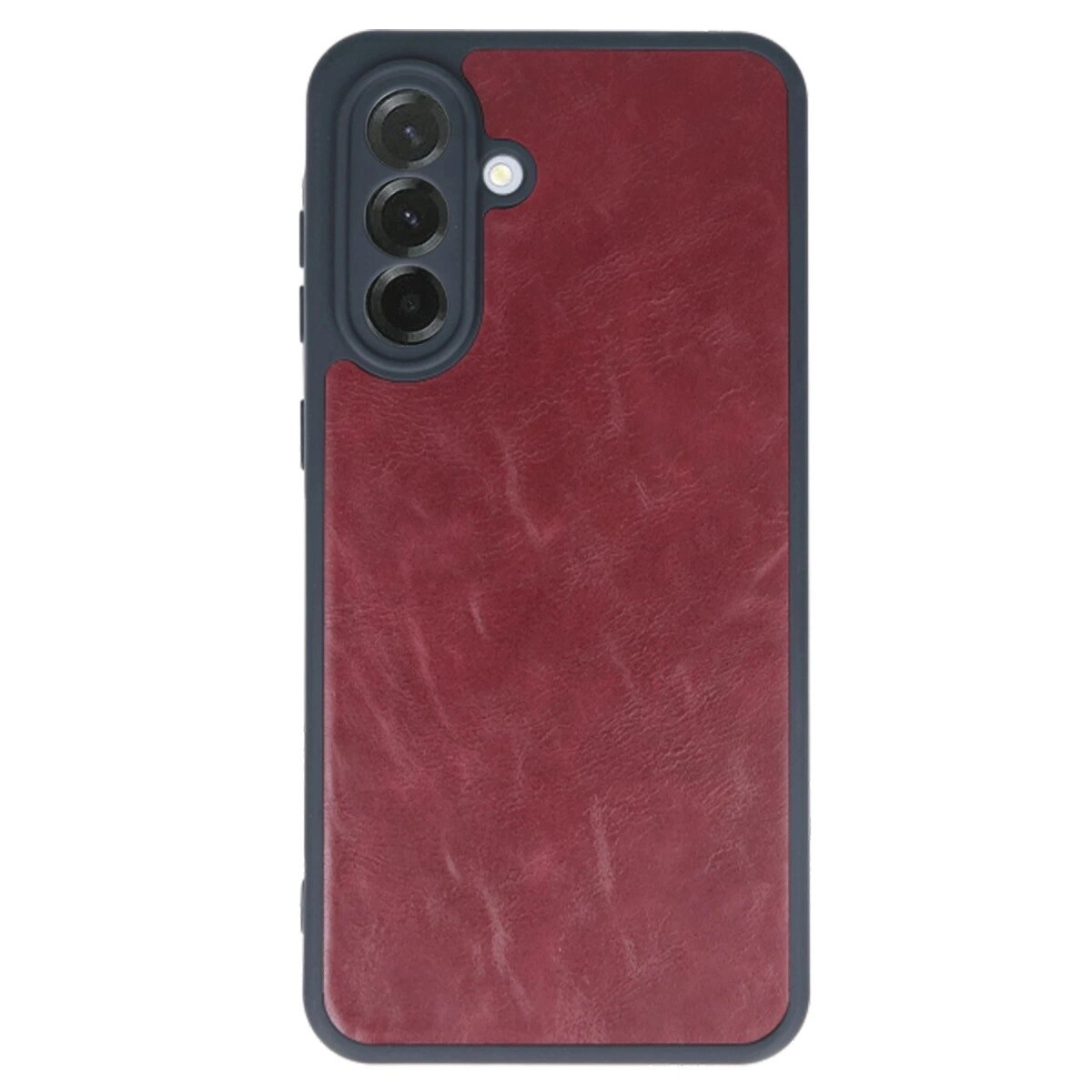 Samsung Galaxy A35 5g Kılıf Aras Deri Kapak - Bordo