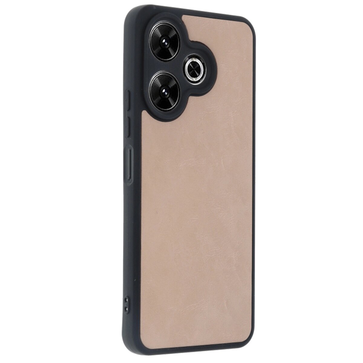 Xiaomi Redmi 13 4g Kılıf Aras Deri Kapak - Pudra Xiaomi Redmi 13 4g Kılıf Aras Deri Kapak - Pudra
