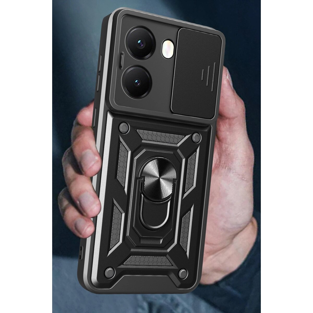Xiaomi Poco X7 Pro Kılıf Pars Lens Yüzüklü Silikon - Siyah Xiaomi Poco X7 Pro Kılıf Pars Lens Yüzüklü Silikon - Siyah