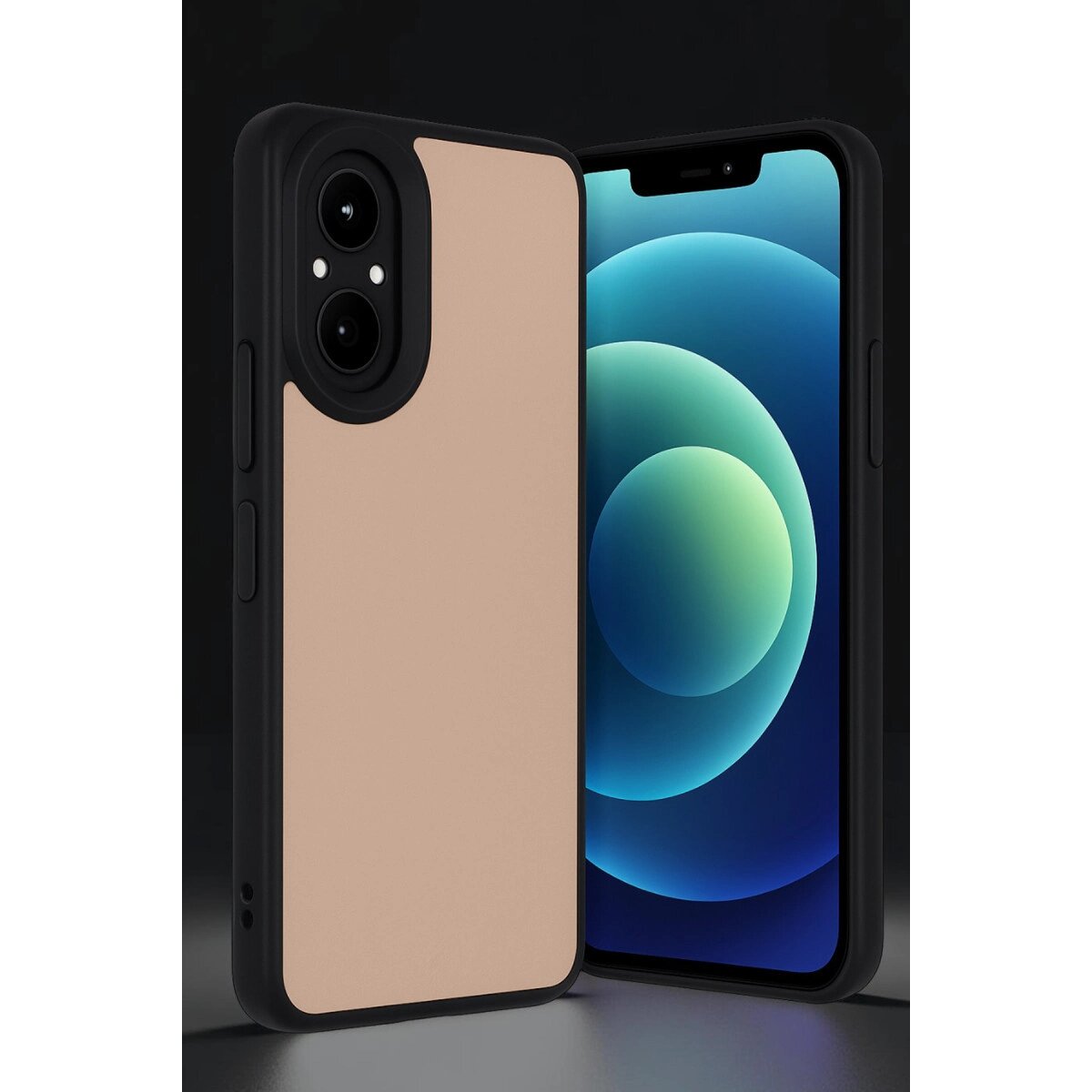 Realme 12 Lite Kılıf Aras Deri Kapak - Pudra Realme 12 Lite Kılıf Aras Deri Kapak - Pudra