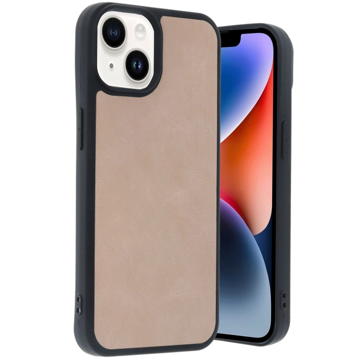 Apple İphone 15 Kılıf Aras Deri Kapak - Pudra Apple İphone 15 Kılıf Aras Deri Kapak - Pudra