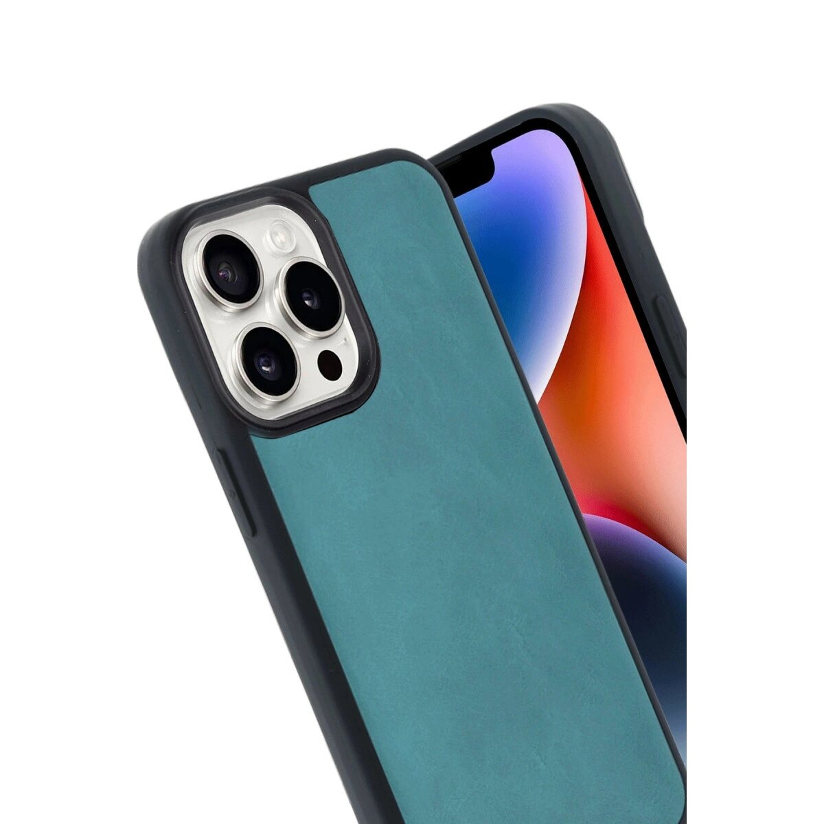 Apple İphone 14 Pro Max Kılıf Aras Deri Kapak - Açık Yeşil Apple İphone 14 Pro Max Kılıf Aras Deri Kapak - Açık Yeşil