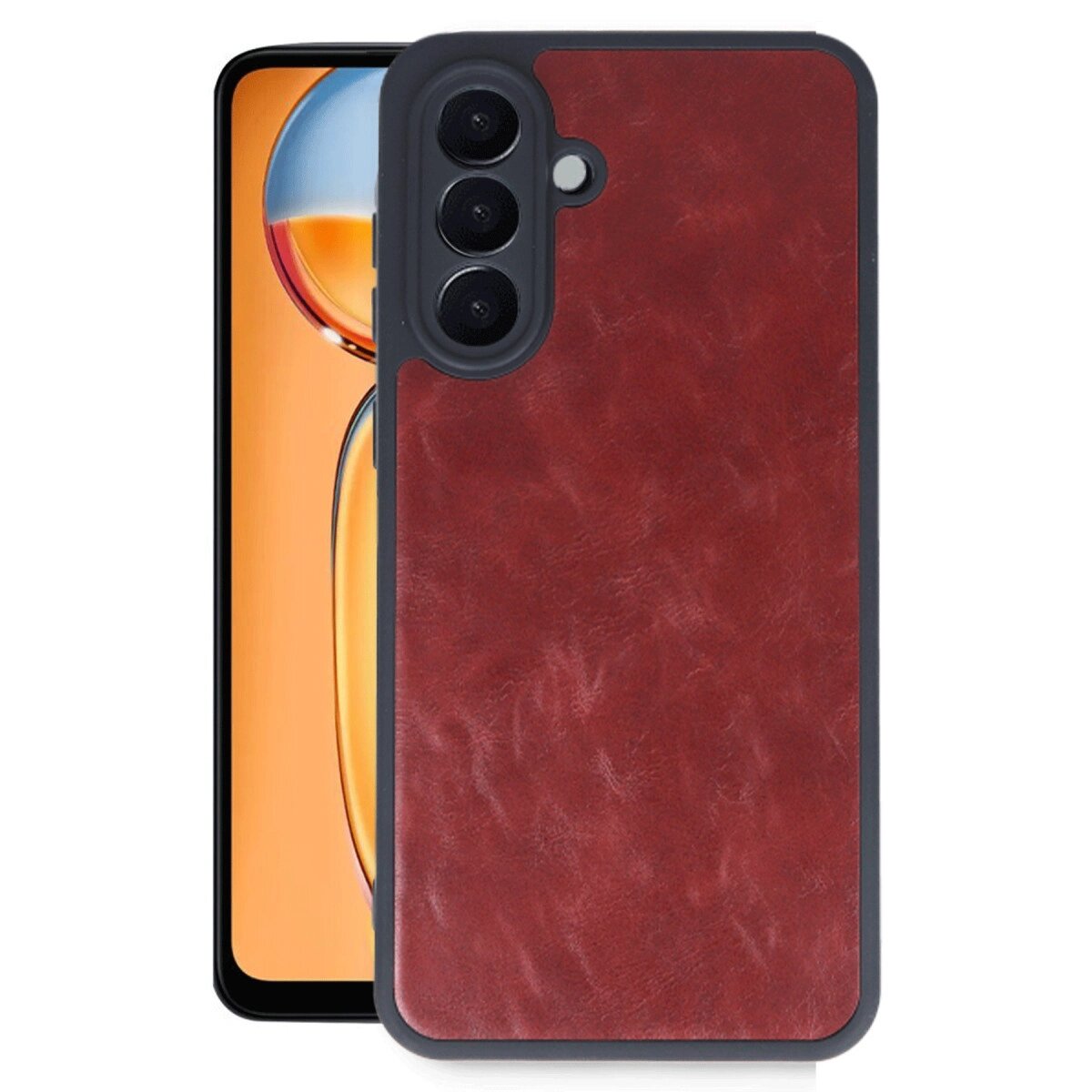 Samsung Galaxy A36 Kılıf Aras Deri Kapak - Bordo Samsung Galaxy A36 Kılıf Aras Deri Kapak - Bordo