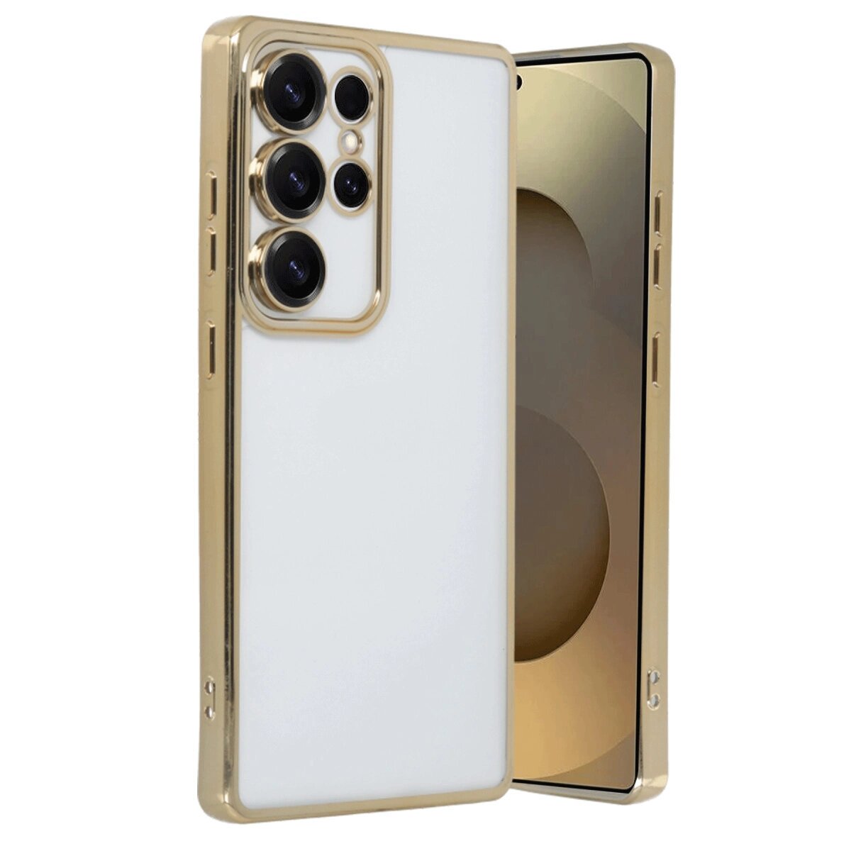 Samsung Galaxy S25 Ultra Kılıf Razer Lensli Silikon - Gold Samsung Galaxy S25 Ultra Kılıf Razer Lensli Silikon - Gold