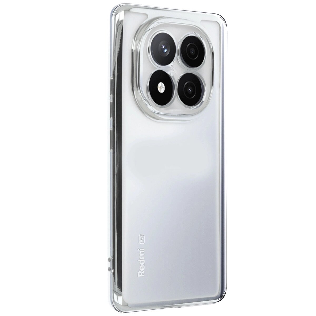Xiaomi Redmi Note 14 Pro 5g Kılıf Razer Lensli Silikon - Gümüş Xiaomi Redmi Note 14 Pro 5g Kılıf Razer Lensli Silikon - Gümüş