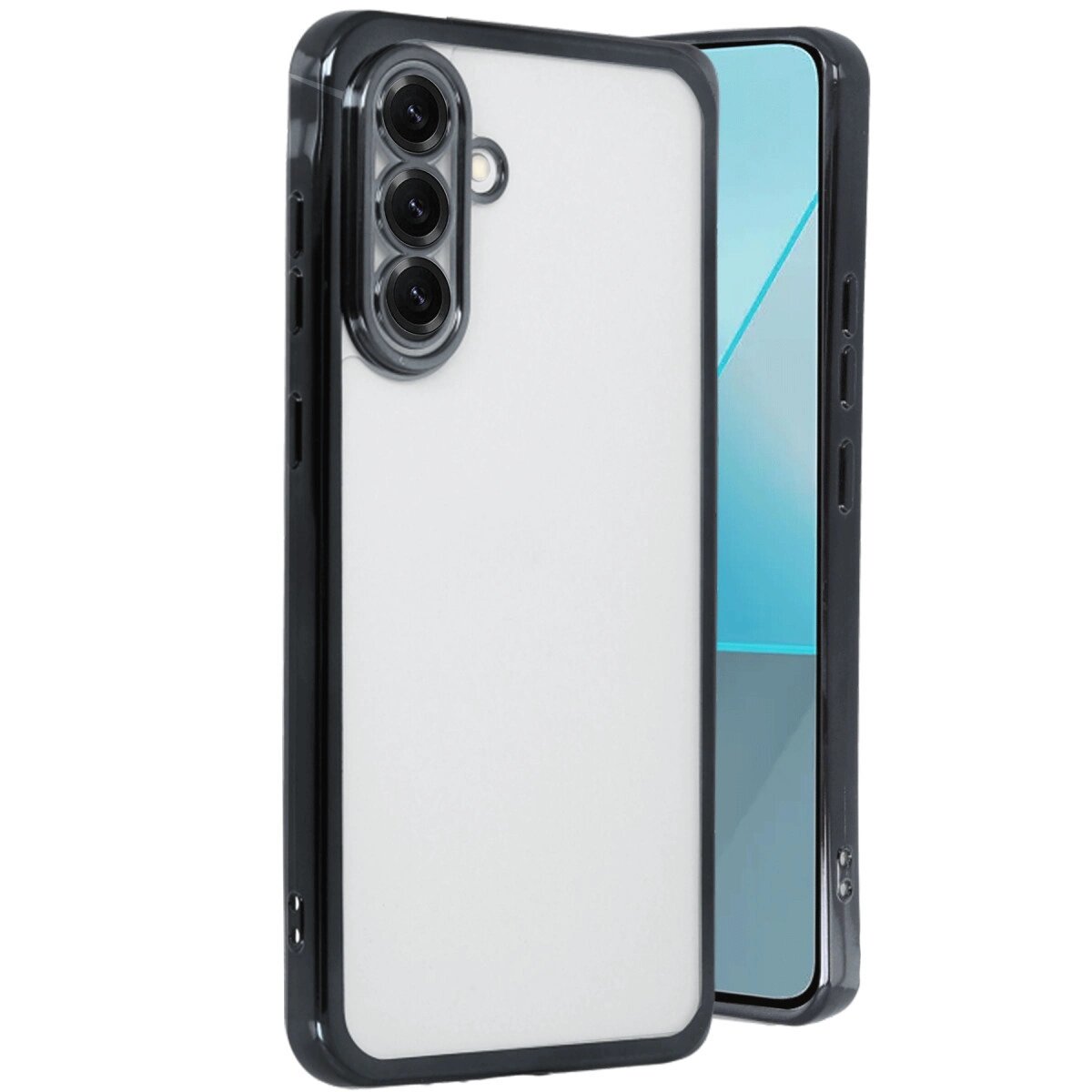 Samsung Galaxy A56 Kılıf Razer Lensli Silikon - Siyah Samsung Galaxy A56 Kılıf Razer Lensli Silikon - Siyah
