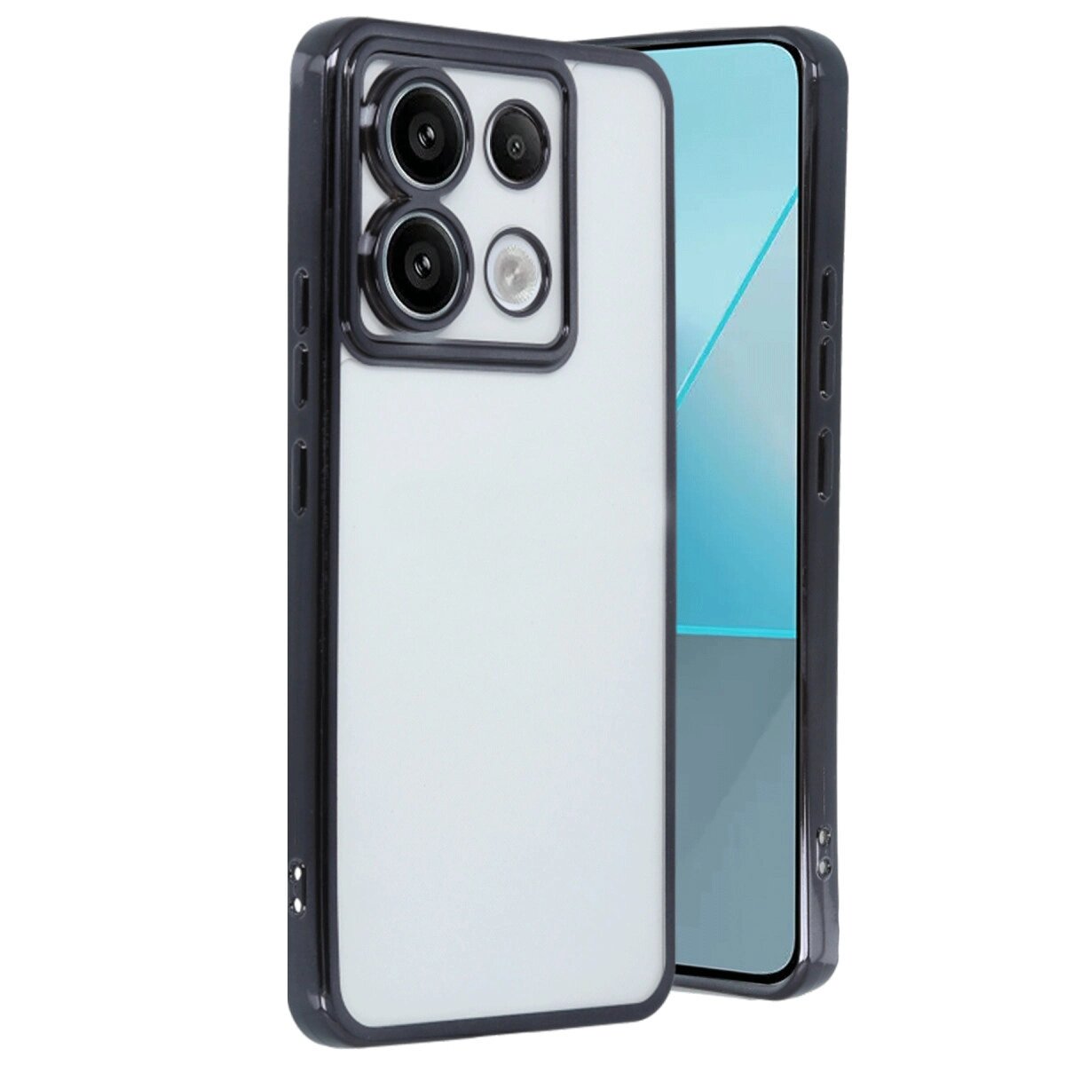 Xiaomi Redmi Note 13 Pro 4g Kılıf Razer Lensli Silikon - Siyah Xiaomi Redmi Note 13 Pro 4g Kılıf Razer Lensli Silikon - Siyah
