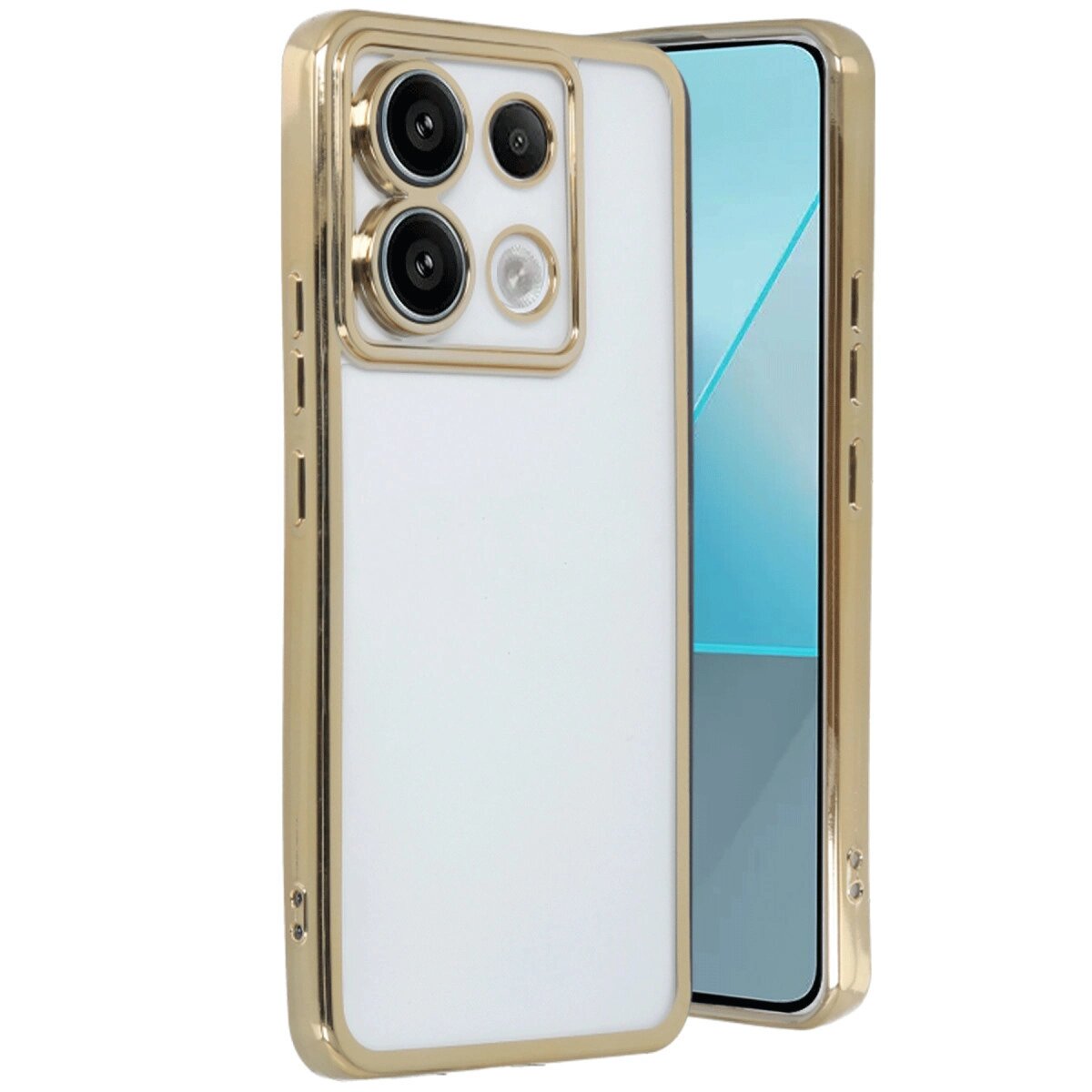 Xiaomi Redmi Note 13 Pro 5g Kılıf Razer Lensli Silikon - Gold Xiaomi Redmi Note 13 Pro 5g Kılıf Razer Lensli Silikon - Gold