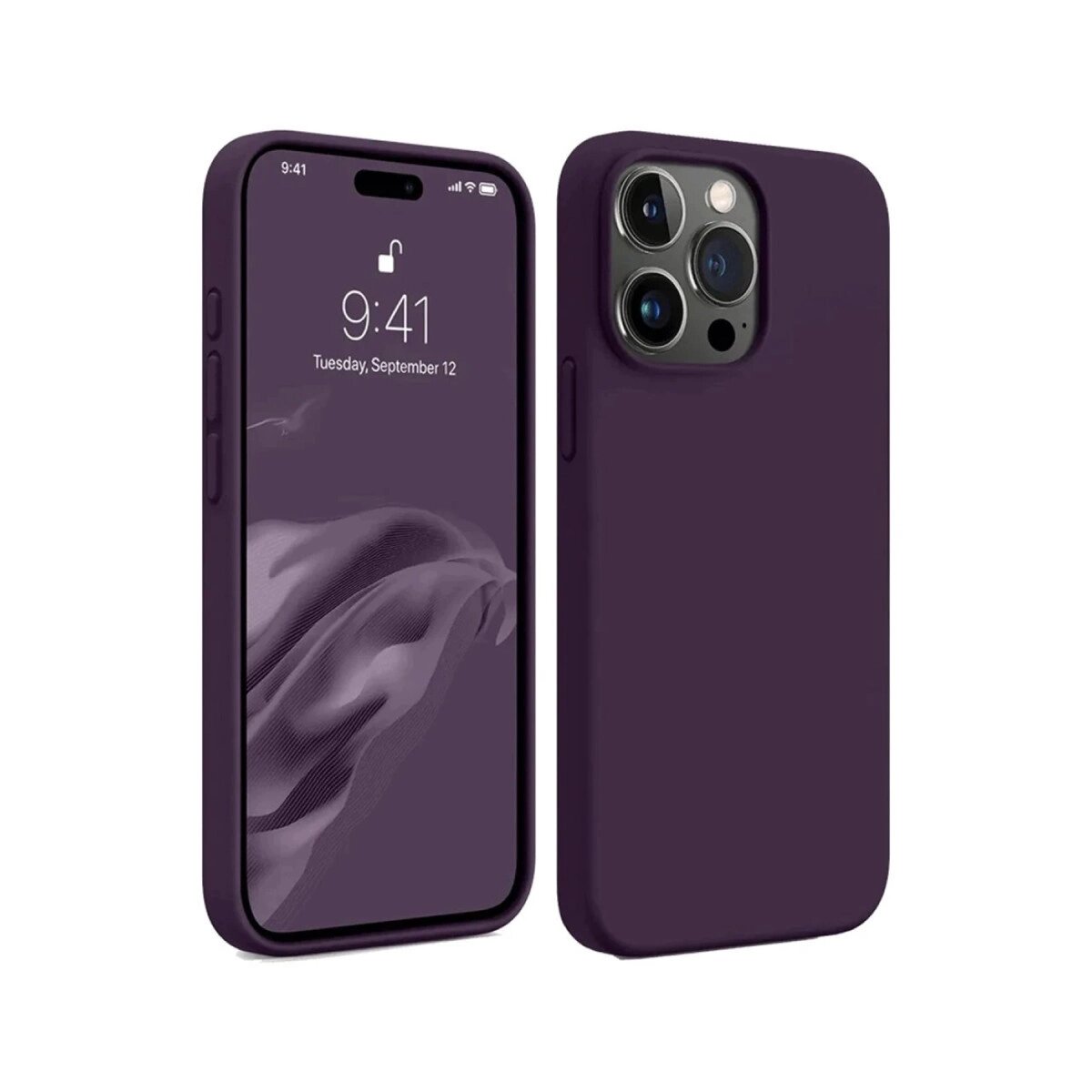 Apple İphone 15 Pro Max Kılıf First Silikon - Mürdüm Apple İphone 15 Pro Max Kılıf First Silikon - Mürdüm