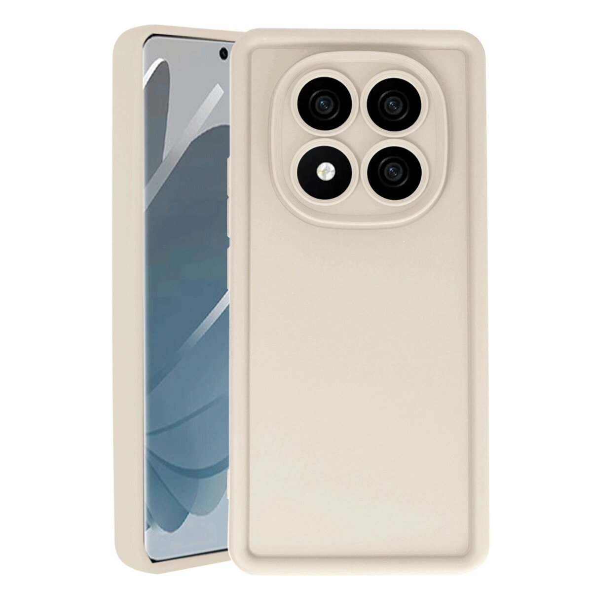 Xiaomi Redmi Note 14 Pro 4g Kılıf Viera Silikon - Krem Xiaomi Redmi Note 14 Pro 4g Kılıf Viera Silikon - Krem