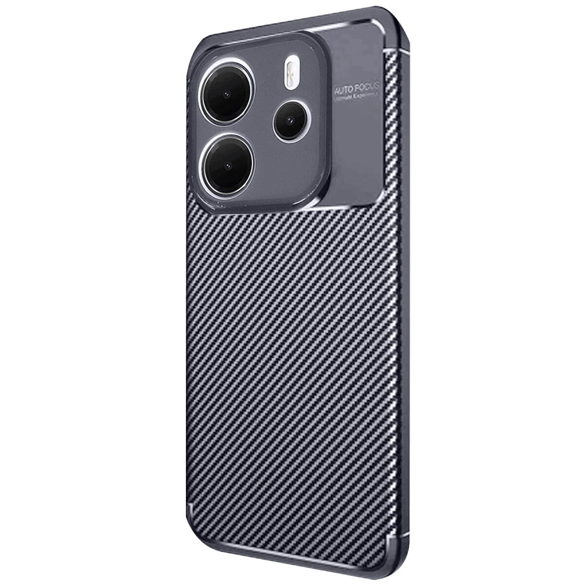 Xiaomi Redmi Note 14 4g Kılıf Auto Focus Karbon Kapak - Lacivert Xiaomi Redmi Note 14 4g Kılıf Auto Focus Karbon Kapak - Lacivert