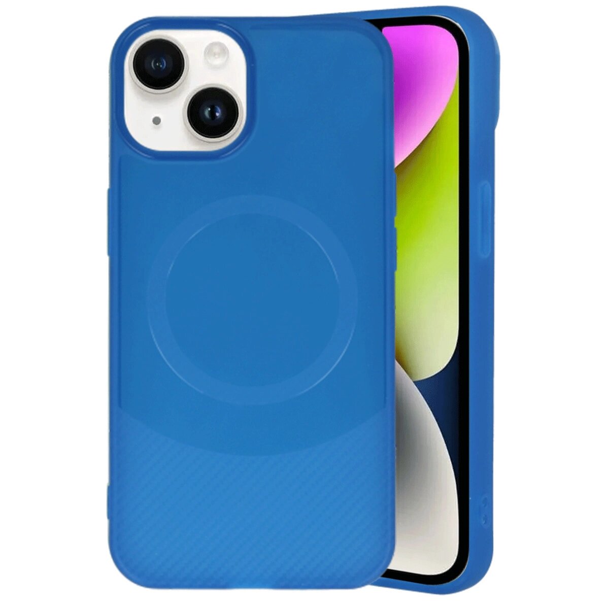 Apple İphone 14 Kılıf Maya Karbon Kapak - Lacivert Apple İphone 14 Kılıf Maya Karbon Kapak - Lacivert