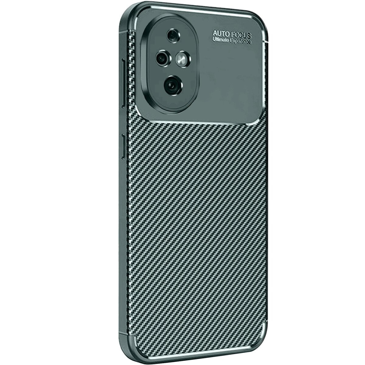Honor 200 Kılıf Auto Focus Karbon Kapak - Koyu Yeşil