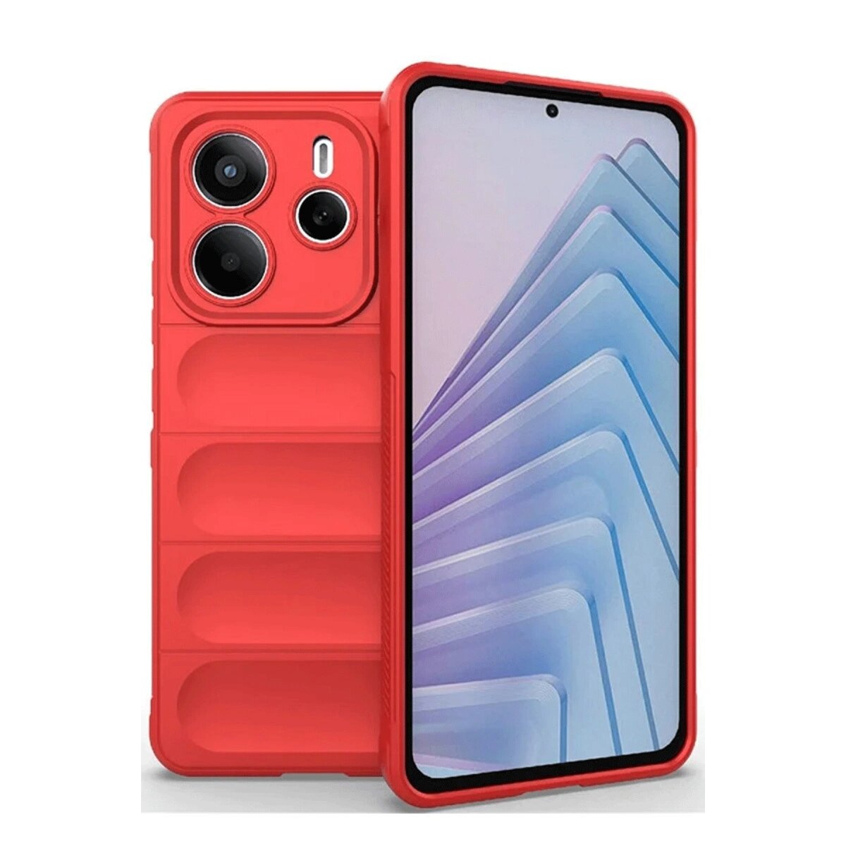 Xiaomi Redmi Note 14 4g Kılıf Optimum Silikon - Kırmızı Xiaomi Redmi Note 14 4g Kılıf Optimum Silikon - Kırmızı