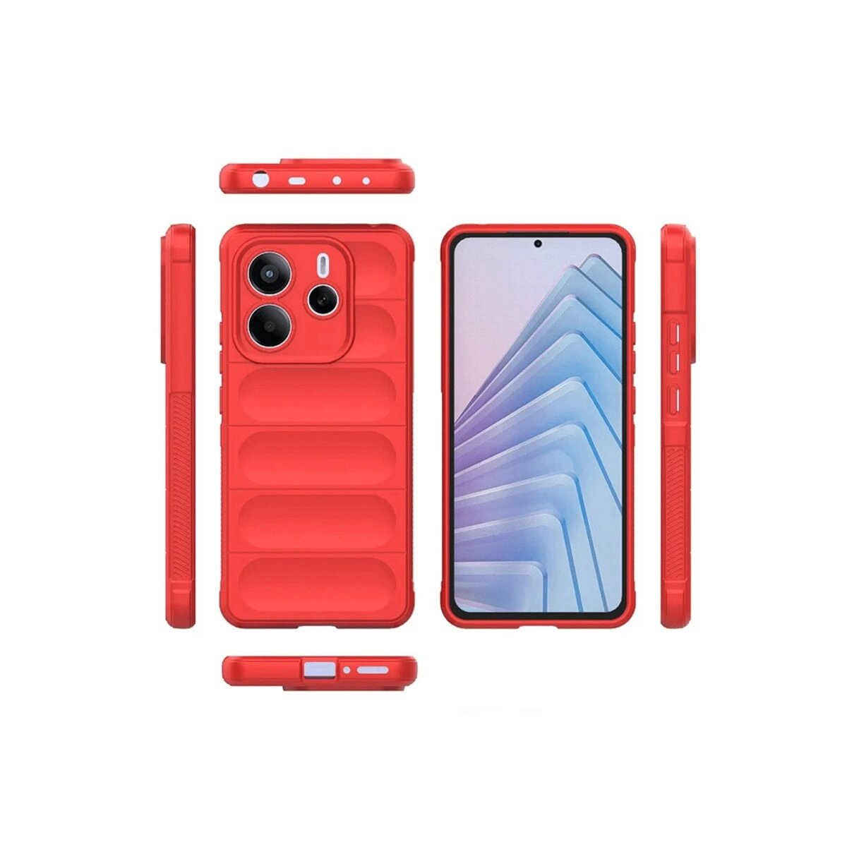 Xiaomi Redmi Note 14 4g Kılıf Optimum Silikon - Kırmızı Xiaomi Redmi Note 14 4g Kılıf Optimum Silikon - Kırmızı