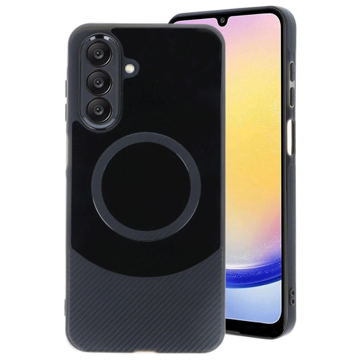 Samsung A36 Kılıf Maya Karbon Kapak - Siyah Samsung A36 Kılıf Maya Karbon Kapak - Siyah