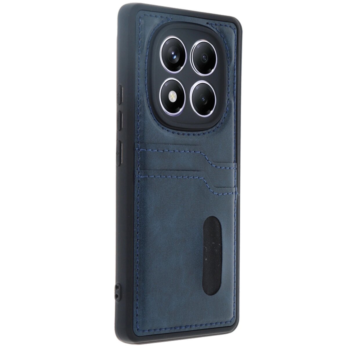 Xiaomi Redmi Note 14 Pro 4g Kılıf Sara Kartvizitli Deri Kılıf - Lacivert Xiaomi Redmi Note 14 Pro 4g Kılıf Sara Kartvizitli Deri Kılıf - Lacivert