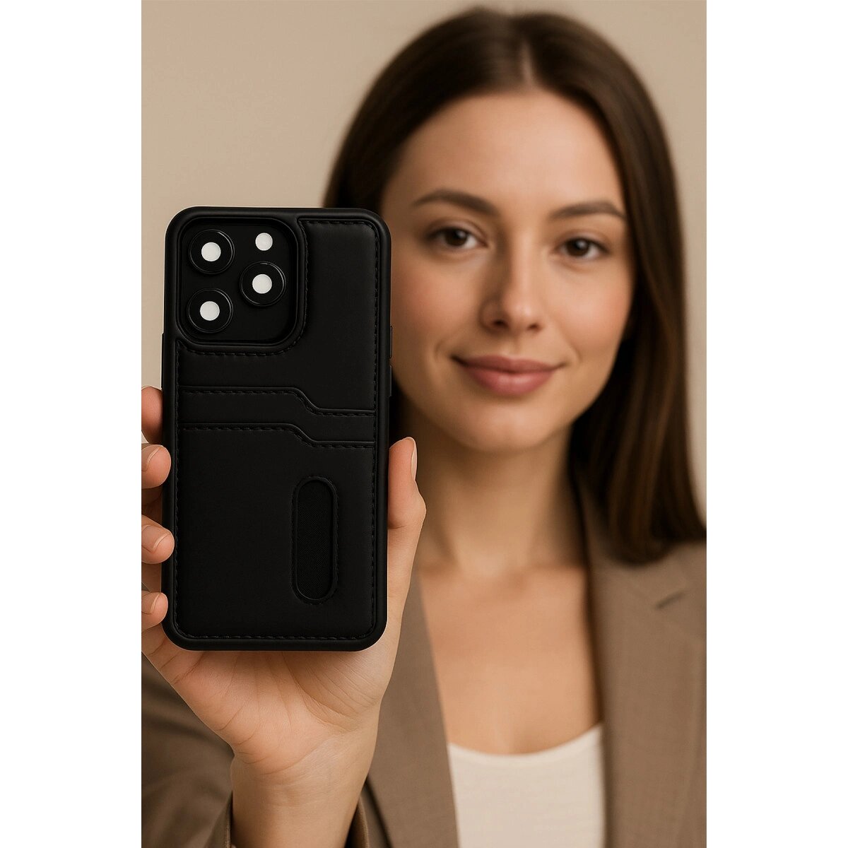 Xiaomi Redmi Note 14 4g Kılıf Sara Kartvizitli Deri Kılıf - Kırmızı Xiaomi Redmi Note 14 4g Kılıf Sara Kartvizitli Deri Kılıf - Kırmızı