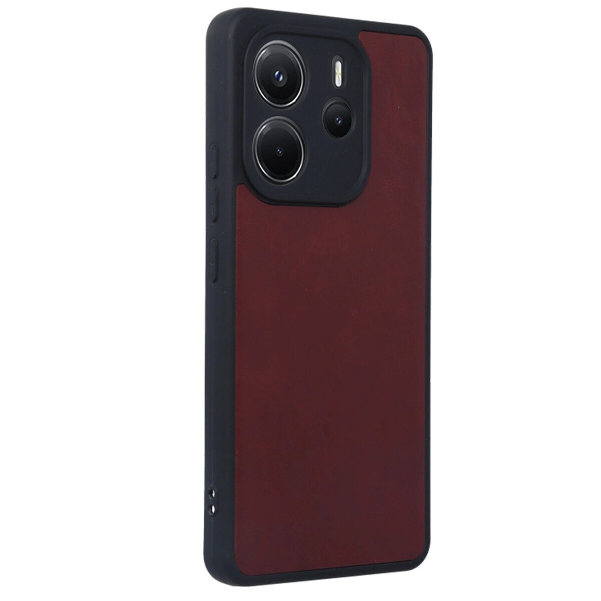 Xiaomi Redmi Note 14 4g Kılıf Aras Deri Kapak - Bordo Xiaomi Redmi Note 14 4g Kılıf Aras Deri Kapak - Bordo