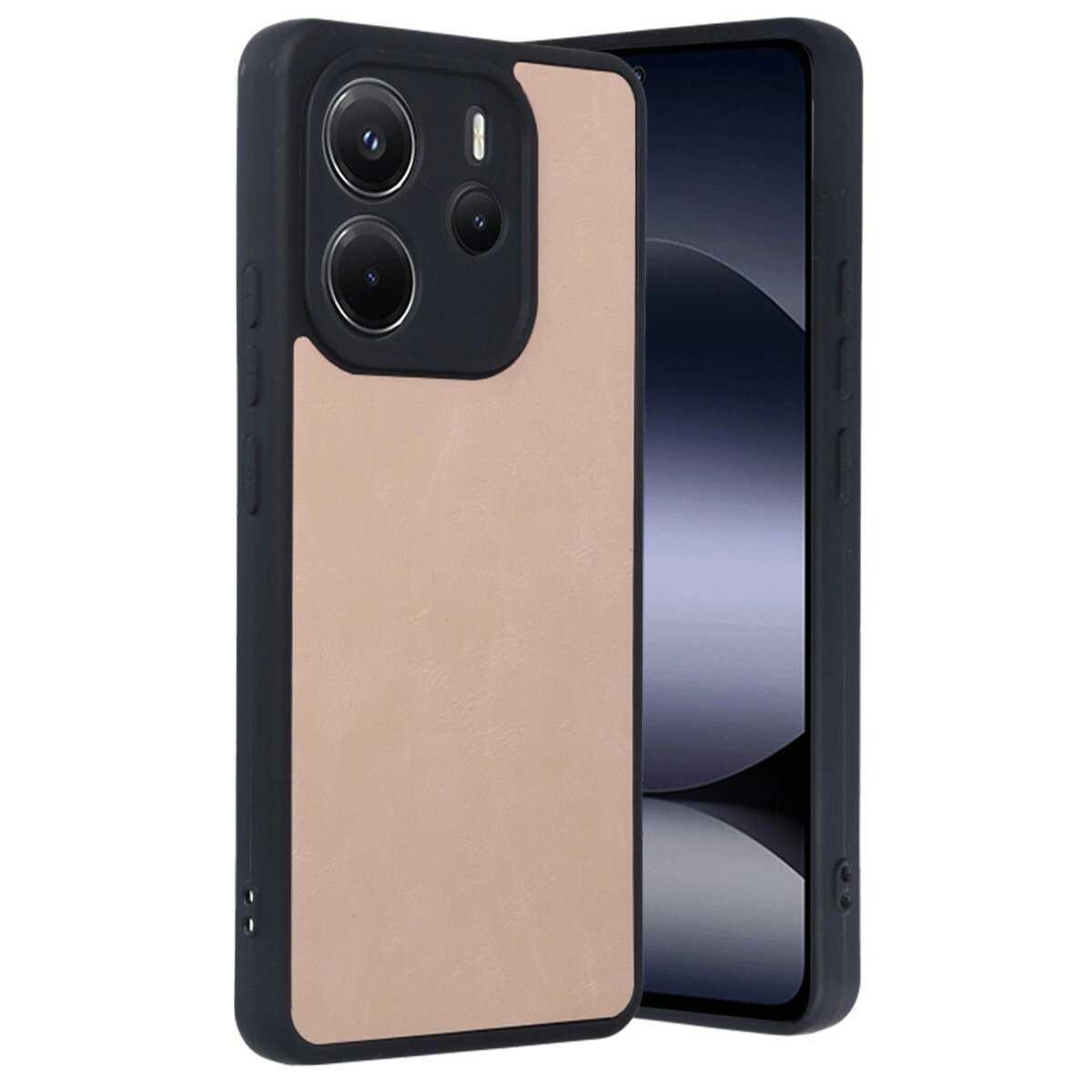 Xiaomi Redmi Note 14 4g Kılıf Aras Deri Kapak - Pudra Xiaomi Redmi Note 14 4g Kılıf Aras Deri Kapak - Pudra