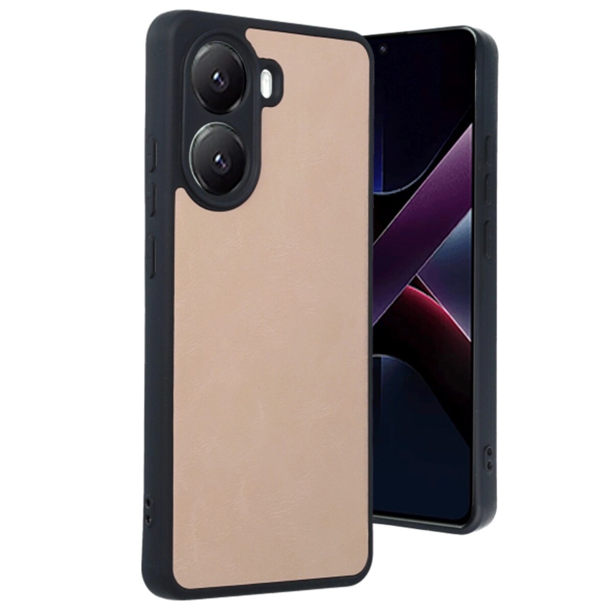 Xiaomi Poco X7 Pro Kılıf Aras Deri Kapak - Pudra Xiaomi Poco X7 Pro Kılıf Aras Deri Kapak - Pudra