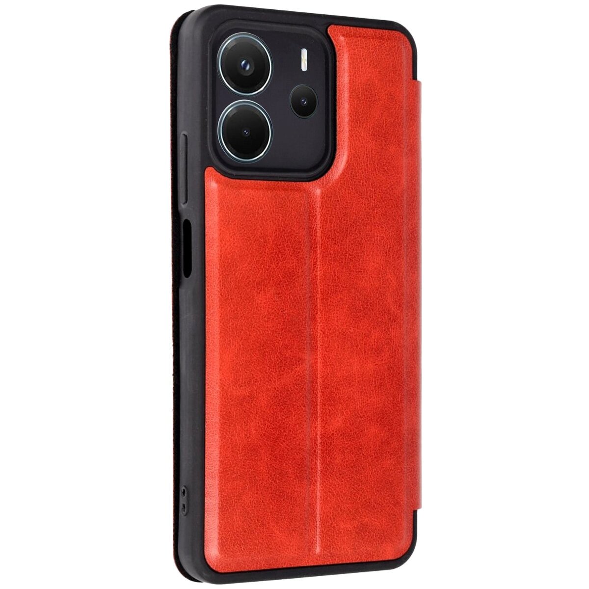 Xiaomi Redmi Note 14 4g Kılıf Flip Cover - Kırmızı Xiaomi Redmi Note 14 4g Kılıf Flip Cover - Kırmızı