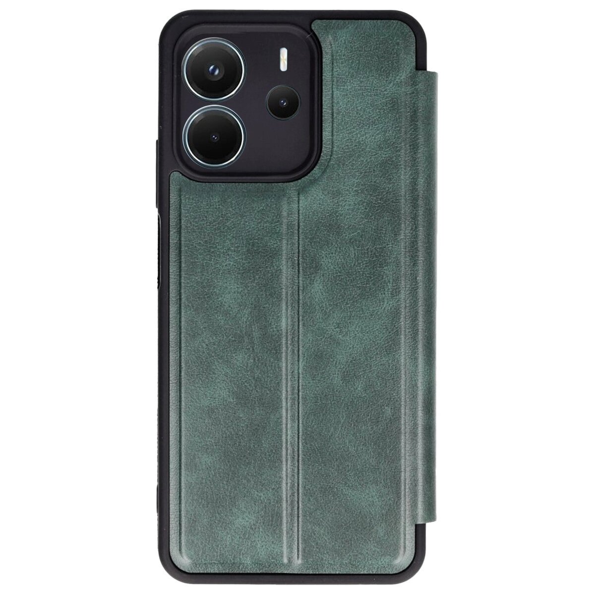 Xiaomi Redmi Note 14 4g Kılıf Flip Cover - Koyu Yeşil Xiaomi Redmi Note 14 4g Kılıf Flip Cover - Koyu Yeşil