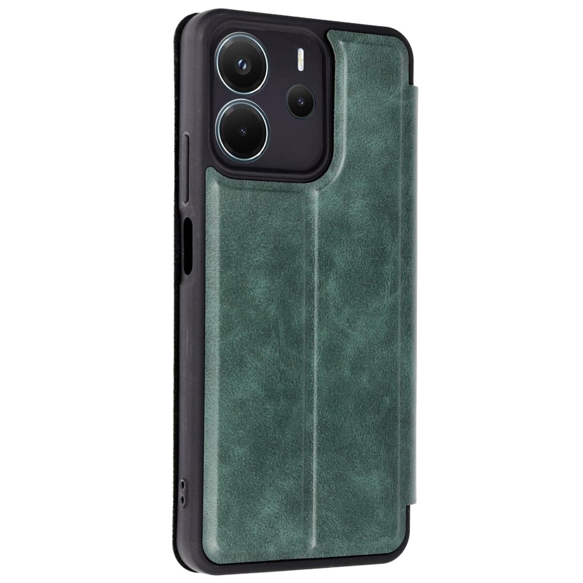 Xiaomi Redmi Note 14 4g Kılıf Flip Cover - Koyu Yeşil Xiaomi Redmi Note 14 4g Kılıf Flip Cover - Koyu Yeşil