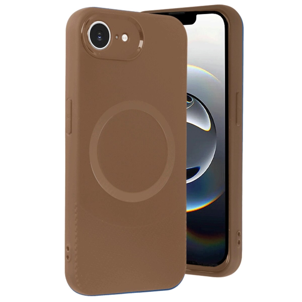 Apple İphone 16e Kılıf Maya Karbon Kapak - Kahverengi Apple İphone 16e Kılıf Maya Karbon Kapak - Kahverengi
