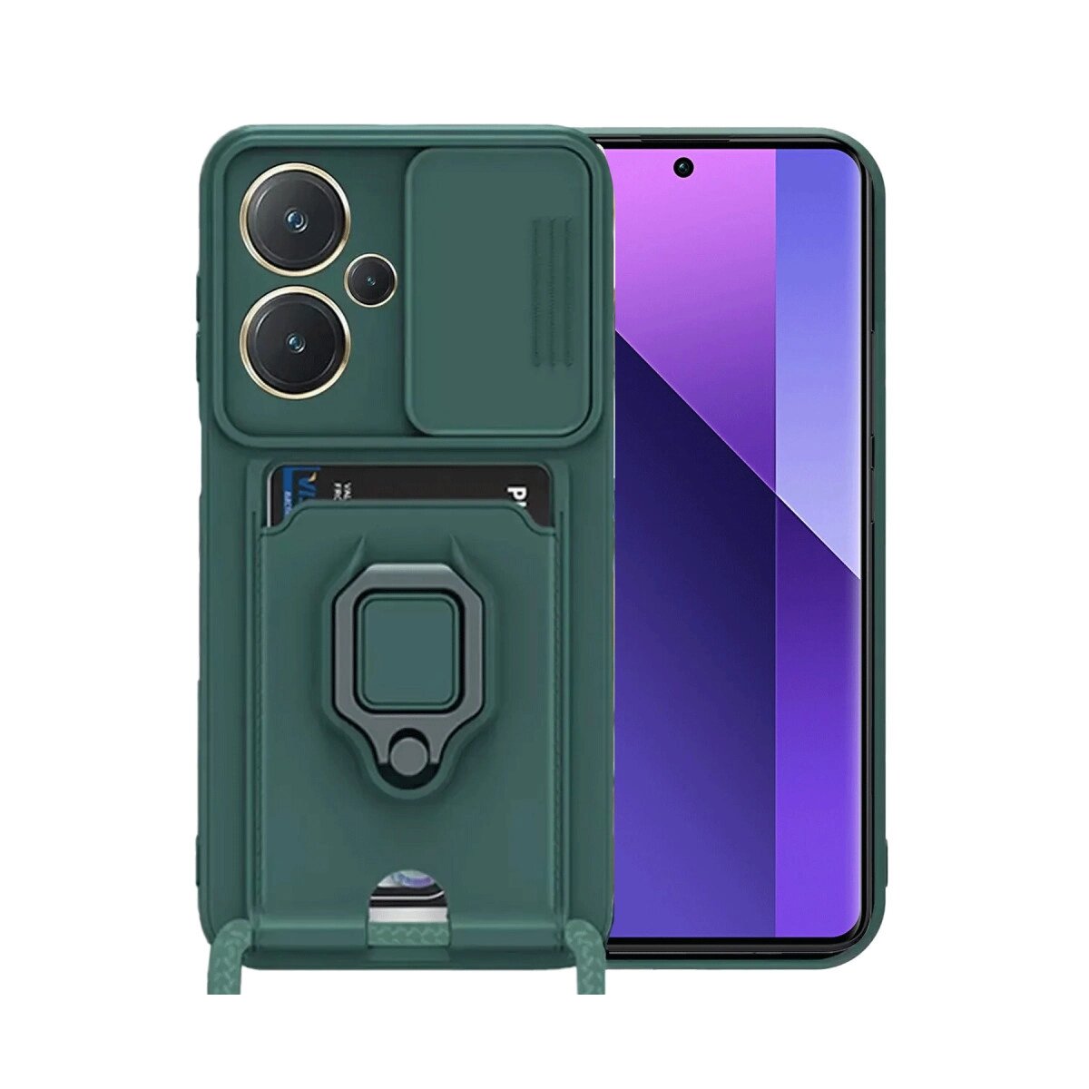 Xiaomi Redmi Note 13 Pro Plus Kılıf Zuma Kartvizitli Yüzüklü Silikon - Yeşil Xiaomi Redmi Note 13 Pro Plus Kılıf Zuma Kartvizitli Yüzüklü Silikon - Yeşil
