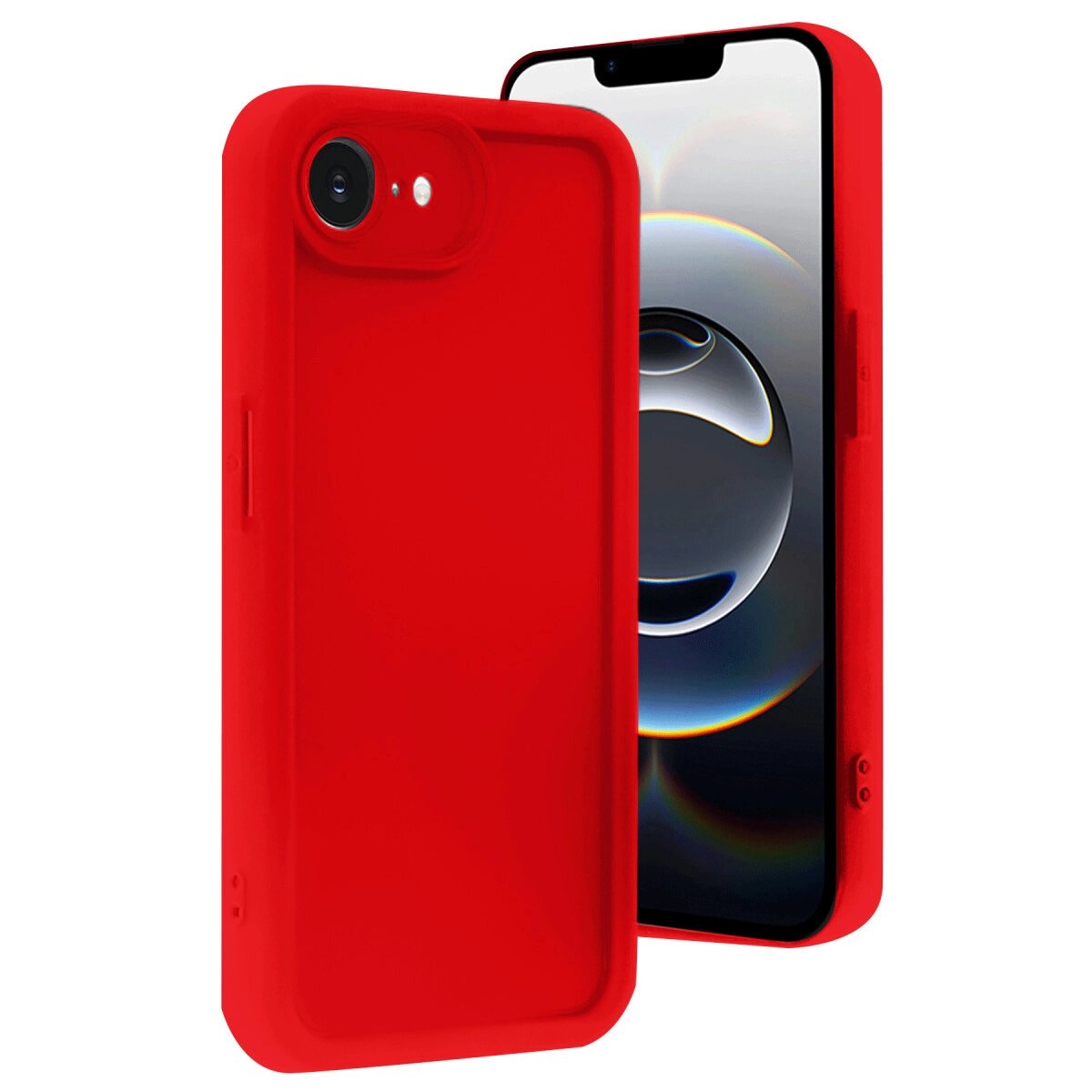 Apple İphone 16e Kılıf Viera Silikon - Kırmızı Apple İphone 16e Kılıf Viera Silikon - Kırmızı