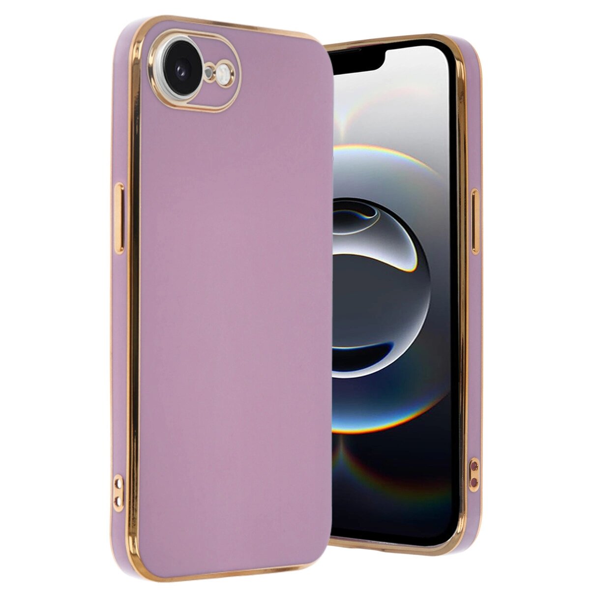 Apple İphone 16e Kılıf Volet Silikon - Mor Apple İphone 16e Kılıf Volet Silikon - Mor