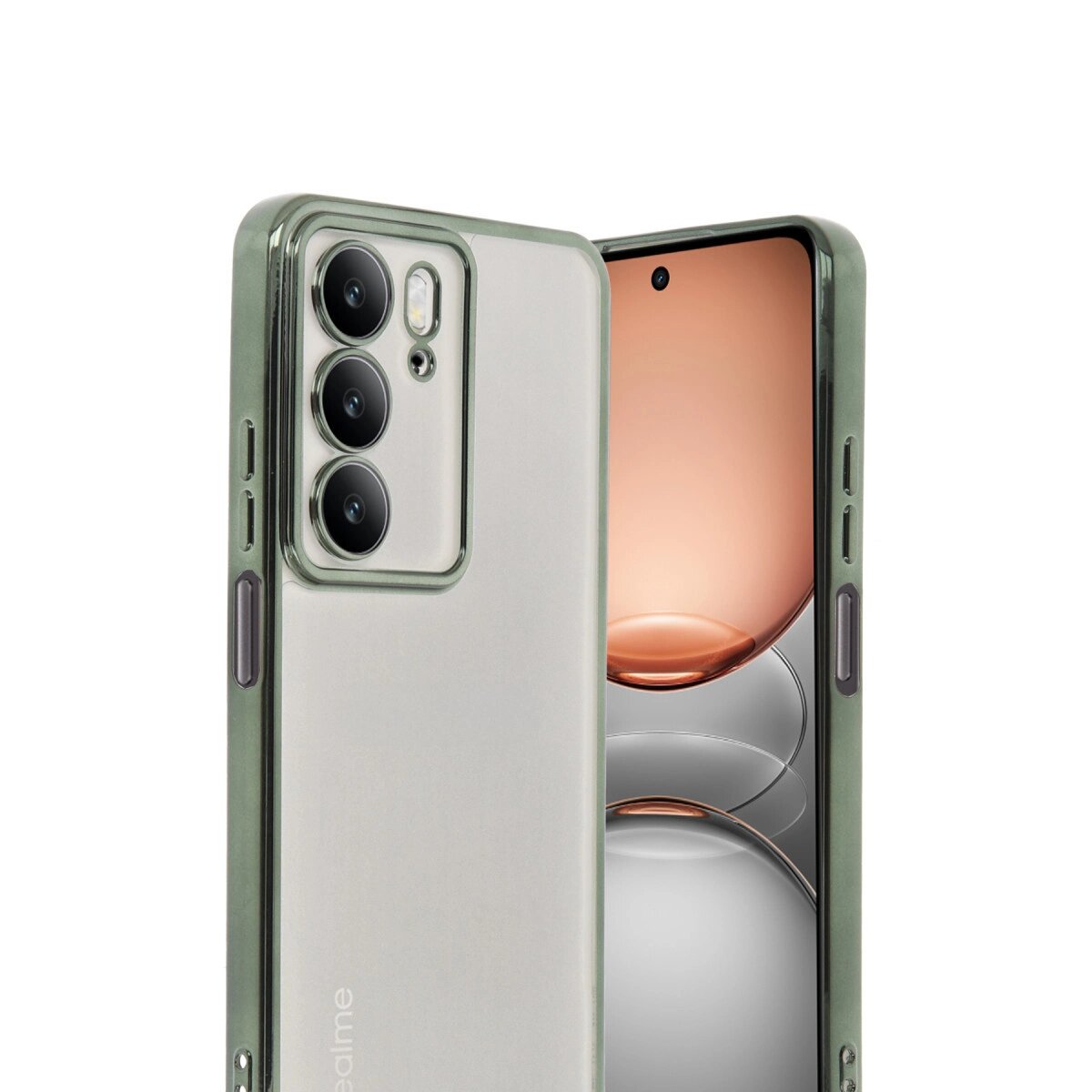 Realme C75 4g Kılıf Razer Lensli Silikon - Yeşil Realme C75 4g Kılıf Razer Lensli Silikon - Yeşil