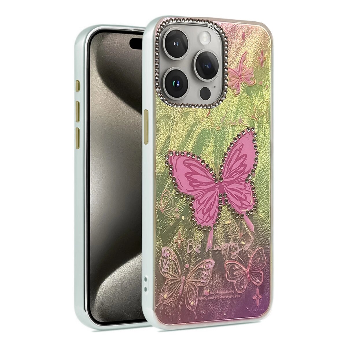 Apple İphone 15 Pro Kılıf Blade Aynalı Desenli Kapak - Desen 5 Apple İphone 15 Pro Kılıf Blade Aynalı Desenli Kapak - Desen 5