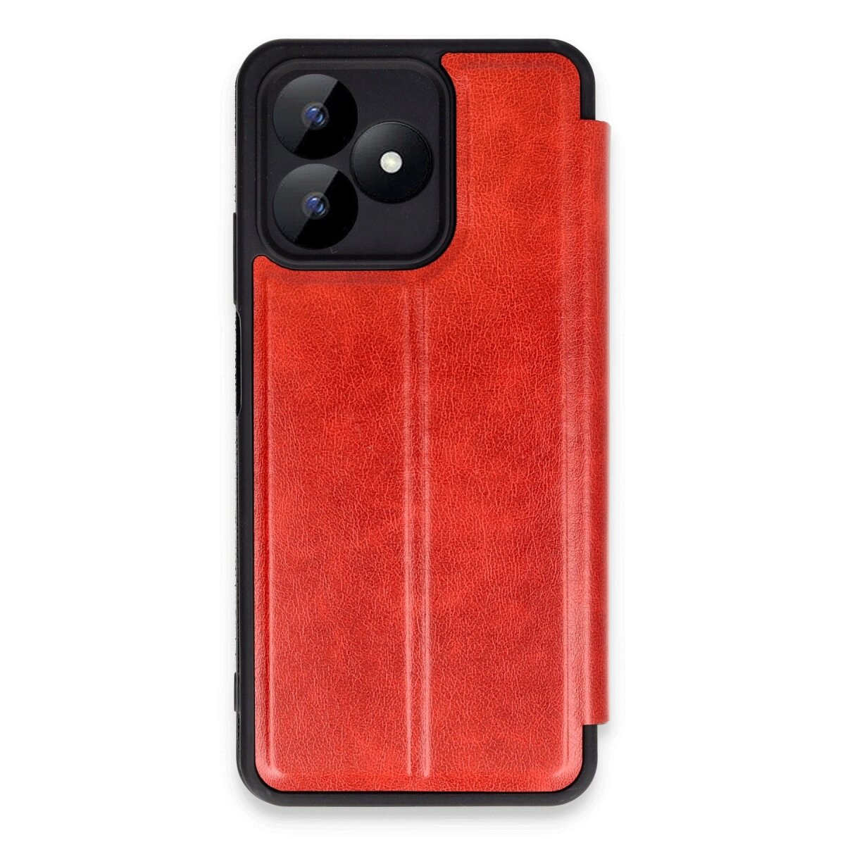 Realme Note 50 4g Kılıf Flip Cover - Kırmızı Realme Note 50 4g Kılıf Flip Cover - Kırmızı