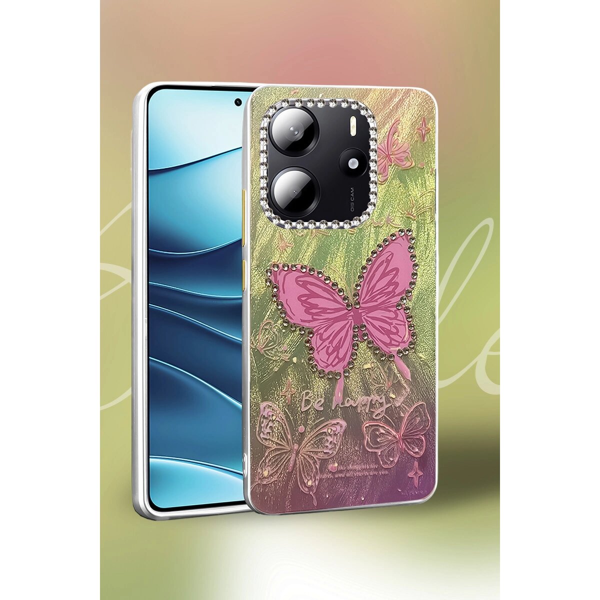 Xiaomi Redmi Note 14 4g Kılıf Blade Aynalı Desenli Kapak - Desen 5 Xiaomi Redmi Note 14 4g Kılıf Blade Aynalı Desenli Kapak - Desen 5