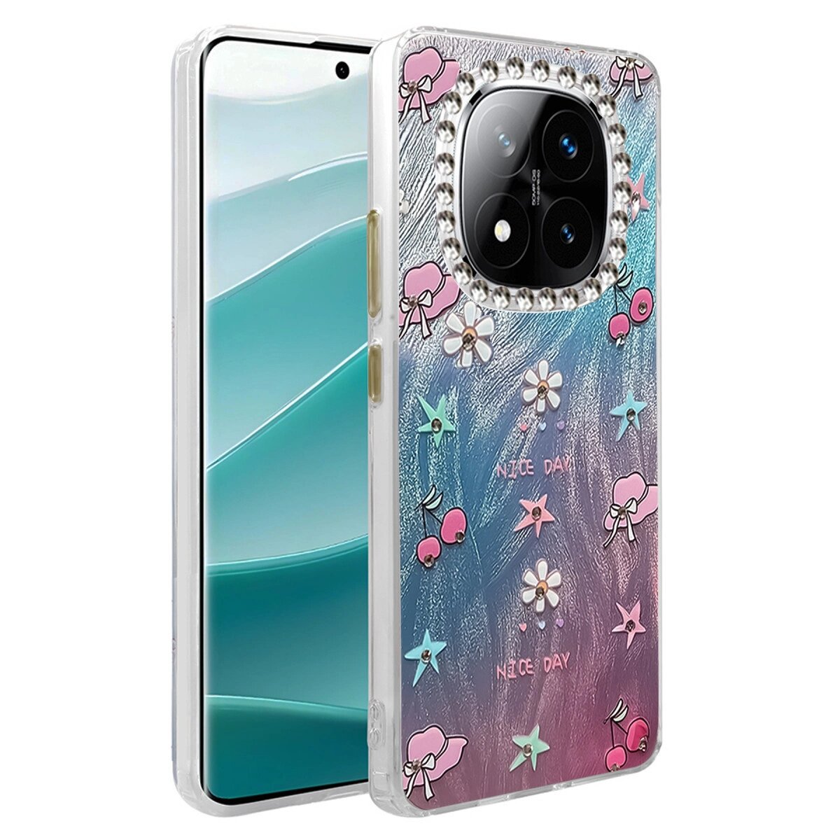 Xiaomi Redmi Note 14 Pro 5g Kılıf Blade Aynalı Desenli Kapak - Desen 4 Xiaomi Redmi Note 14 Pro 5g Kılıf Blade Aynalı Desenli Kapak - Desen 4