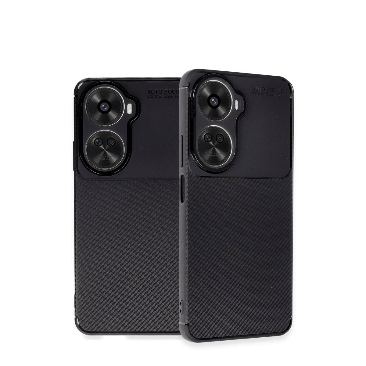 Huawei Nova 12 Se Kılıf Auto Focus Karbon Kapak - Siyah Huawei Nova 12 Se Kılıf Auto Focus Karbon Kapak - Siyah