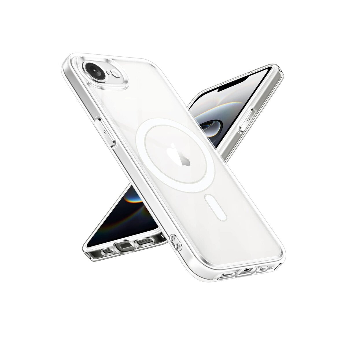 Apple İphone 16e Kılıf Magneticsafe Şeffaf Silikon - Şeffaf Apple İphone 16e Kılıf Magneticsafe Şeffaf Silikon - Şeffaf