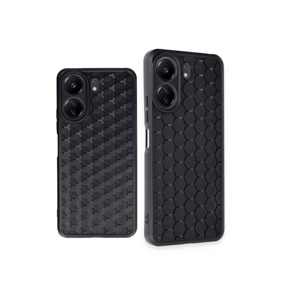 Xiaomi Redmi 13c Kılıf Petek Silikon Kapak - Siyah Xiaomi Redmi 13c Kılıf Petek Silikon Kapak - Siyah