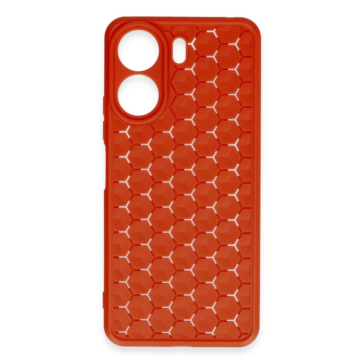 Xiaomi Redmi 13c Kılıf Petek Silikon Kapak - Kırmızı Xiaomi Redmi 13c Kılıf Petek Silikon Kapak - Kırmızı