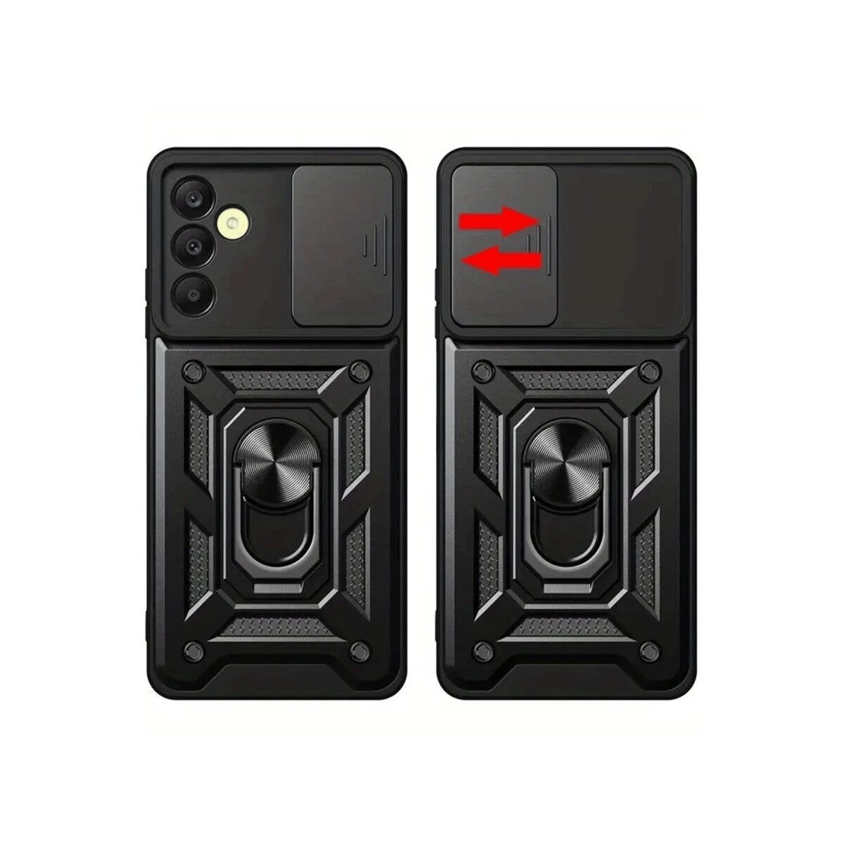 Samsung Galaxy S24 Fe Pars Lens Yüzüklü Silikon - Kırmızı Samsung Galaxy S24 Fe Pars Lens Yüzüklü Silikon - Kırmızı