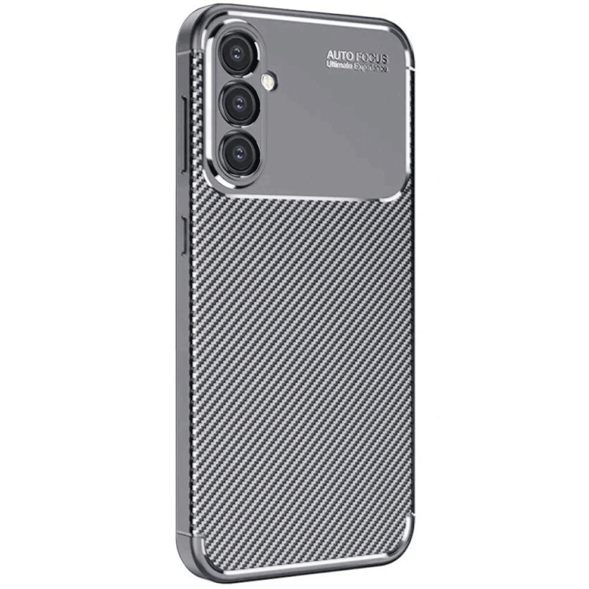 Samsung Galaxy A26 Kılıf Auto Focus Karbon Kapak - Gri Samsung Galaxy A26 Kılıf Auto Focus Karbon Kapak - Gri