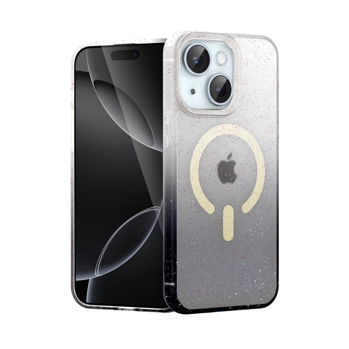 Apple İphone 15 Plus Pummel Shiny Magsafe Kapak - Siyah Apple İphone 15 Plus Pummel Shiny Magsafe Kapak - Siyah