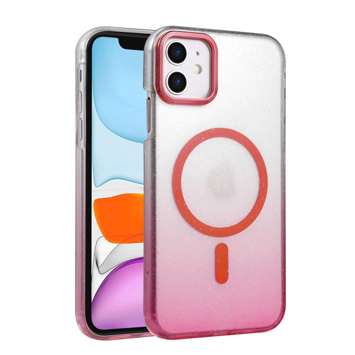 Apple İphone 12 Glossy Magsafe Kapak - Pembe Apple İphone 12 Glossy Magsafe Kapak - Pembe
