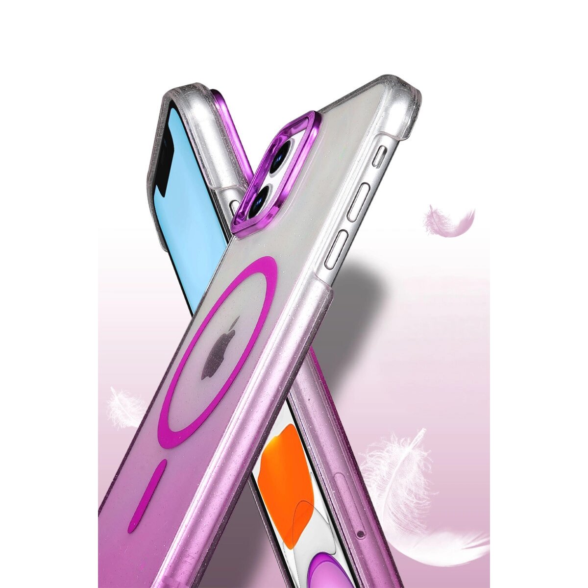 Apple İphone 12 Glossy Magsafe Kapak - Pembe Apple İphone 12 Glossy Magsafe Kapak - Pembe