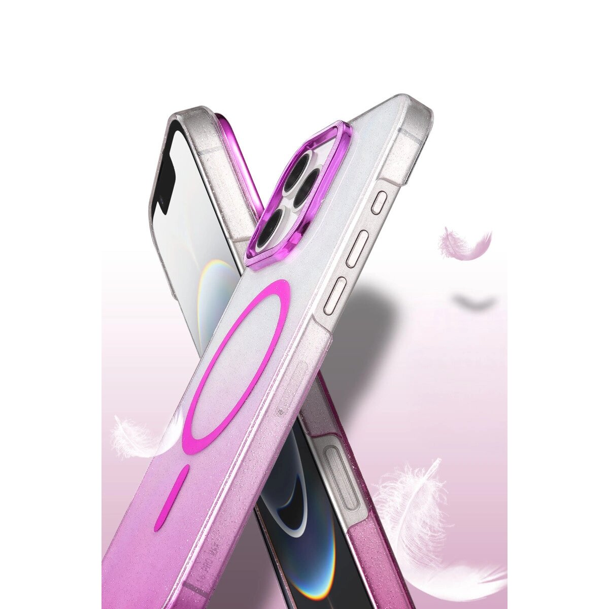 Apple İphone 16 Pro Glossy Magsafe Kapak - Mor Apple İphone 16 Pro Glossy Magsafe Kapak - Mor